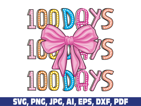 Coquette Bow Teacher Doodle Dot SVG Png