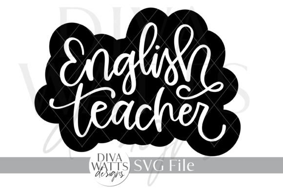 English Teacher Art Design SVG: A Stitch Test