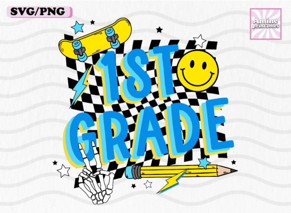 First Grade Retro School Boy Pencil SVG Review
