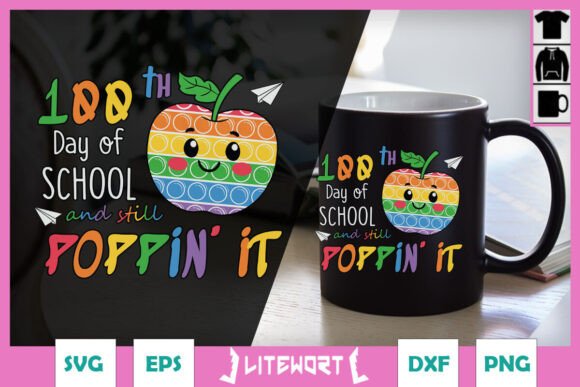 Happy 100 Days of School Pop It SVG Review