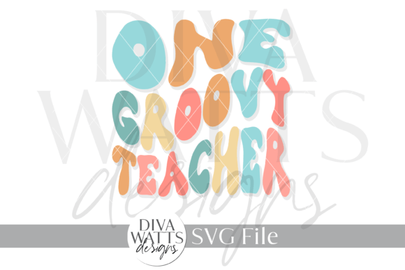 One Groovy Teacher Word Art SVG: Embroidery Review