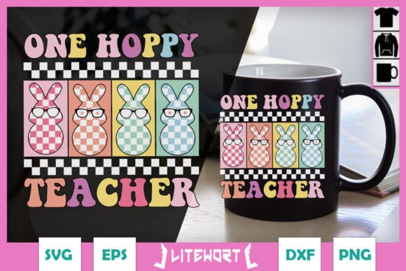 One Hoppy Teacher Bunny Easte SVG Review