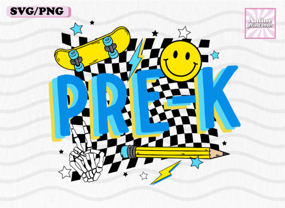Pre K Skater Retro School Boy Pencil SVG Review