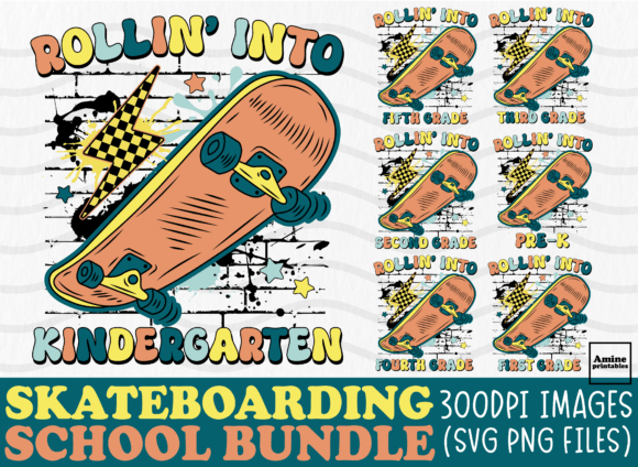 Retro Skating School Boy Bundle: A Stitch Test