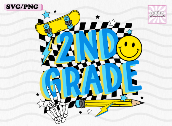 Second Grade Retro School Boy Pencil SVG Review