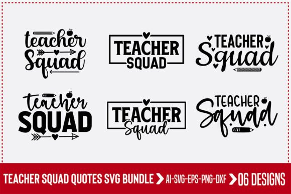 Teacher Squad Quotes Svg Bundle: A Crafty Addition